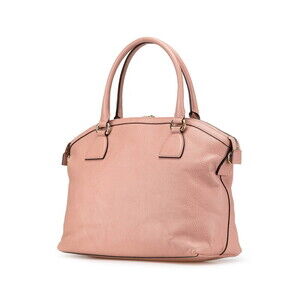 Gucci leather dome satchel handbag G Interlocking pink